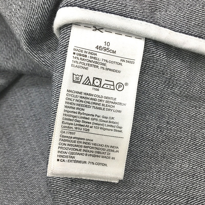 Banana Republic Navy Blue Midi Denim Skirt Button Up Ladies Size US 10