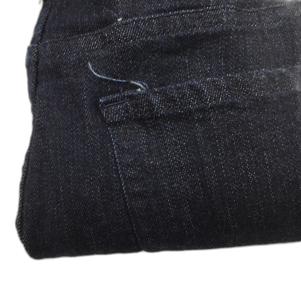 Banana Republic Navy Blue Midi Denim Skirt Button Up Ladies Size US 10