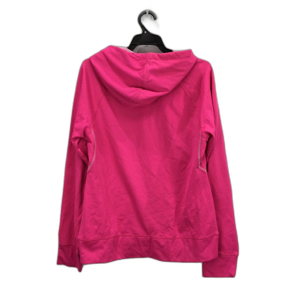 Champion Bright Pink Hooded Sports Jumper Mesh Inner-Hood Ladies Size Small
