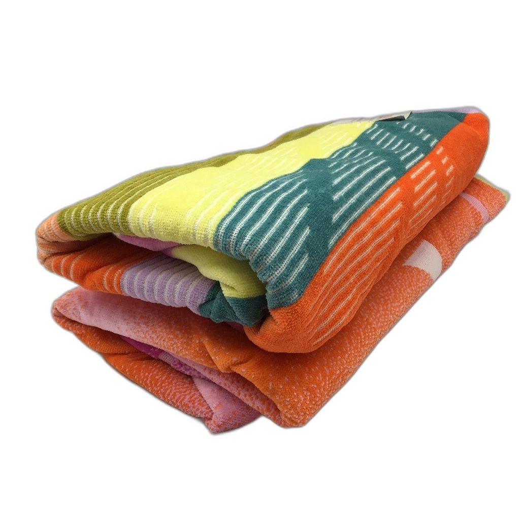 Sandy Cape 2 Pack Seashell & 'Love' Design Pattern Velour Jacquard Towels NEW