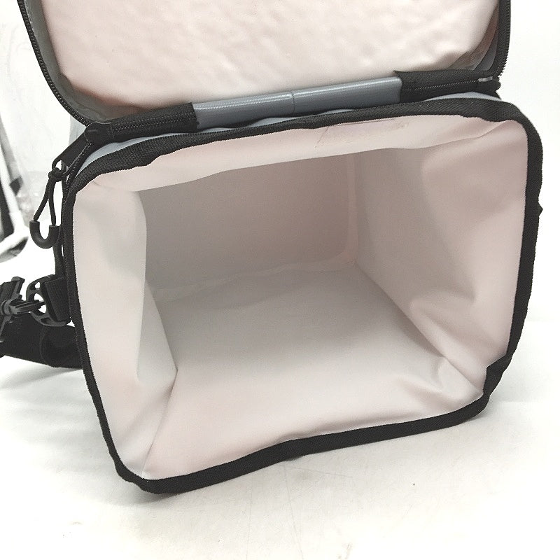 Grey 6 Can Cooler Small Carry Bag With Strap Insulated Waterproof Portable Box