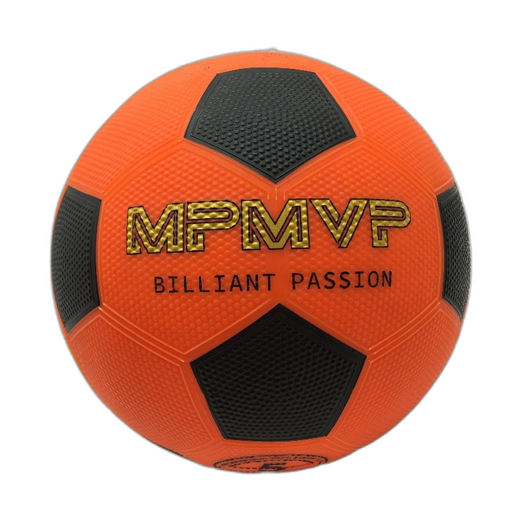 MPMVP Light Up Glow In The Dark Orange Soccer Ball Size 5 USB-C Rechargeable