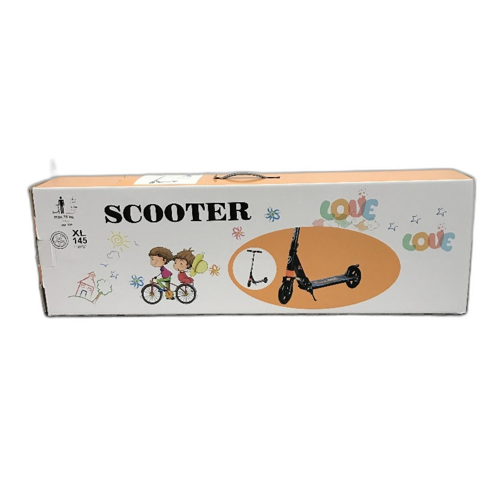 Leap Sports Kids' Lightweight Foldable Aluminum Black Push Kick Scooter DEMO