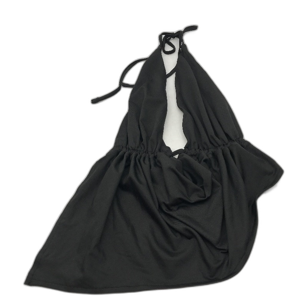 Insight Black Strappy Ruched Cowl Halter Top Ladies Size XS NEW