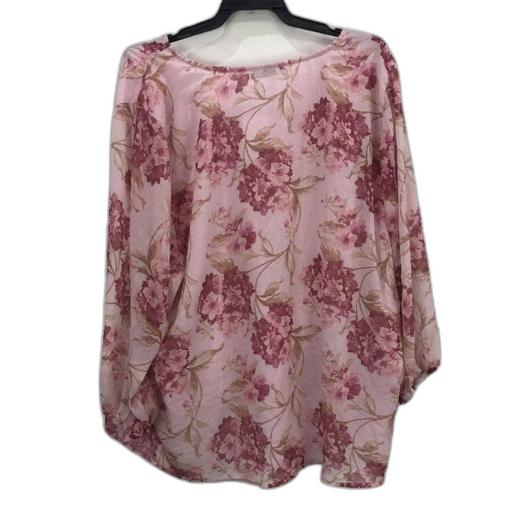 Just Jeans Floral Flowy Lightweight Half Sleeve Blouse Ladies Size 20 NEW