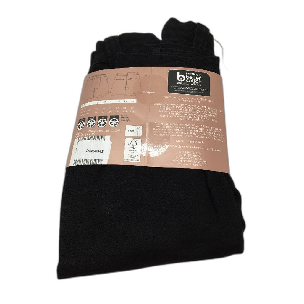 Serra Black Ckassic Style Double Button Stylish Denim Shorts Ladies Size 8 NEW