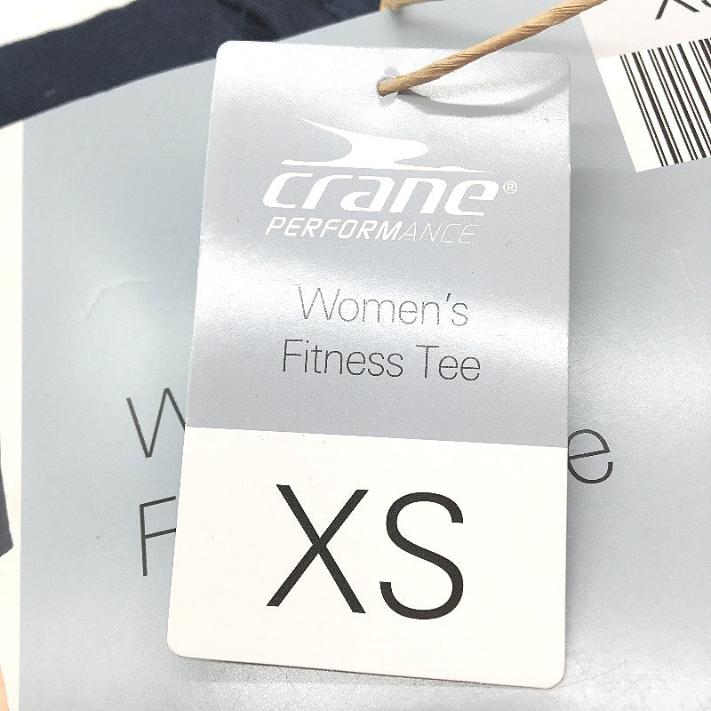 Crane Performance Tan & Navy 2Pack Fitness Cotton Tees Ladies Size XS NEW
