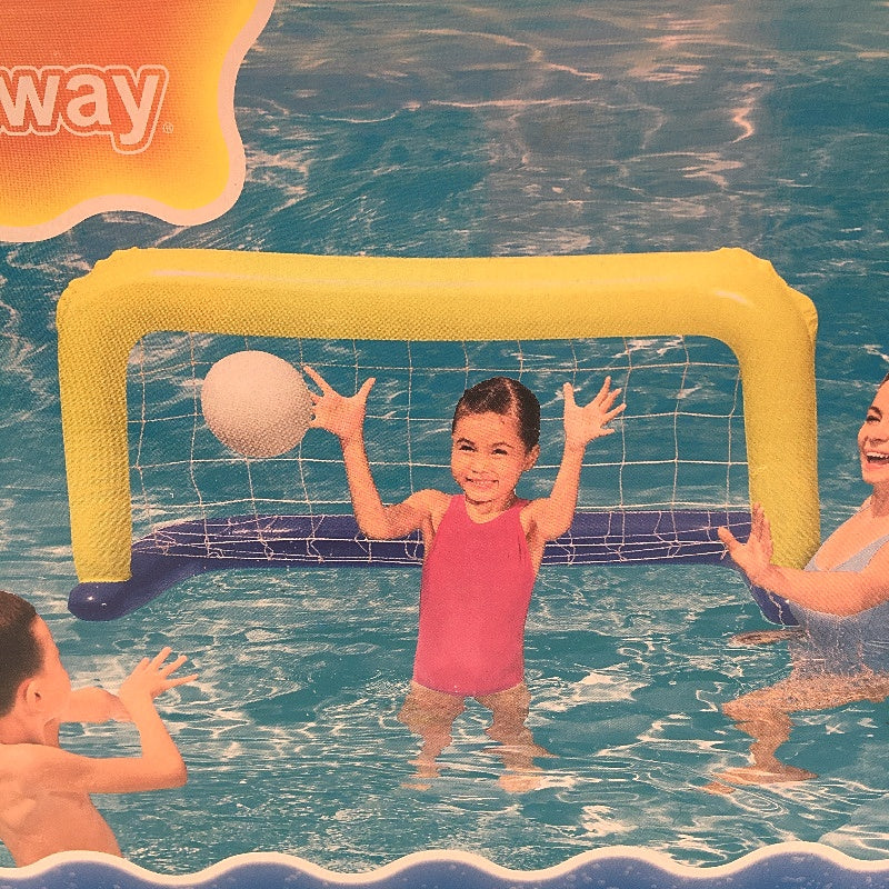 Bestway Blue Yellow Inflatable Water Polo Swimming Pool Game Set NEW