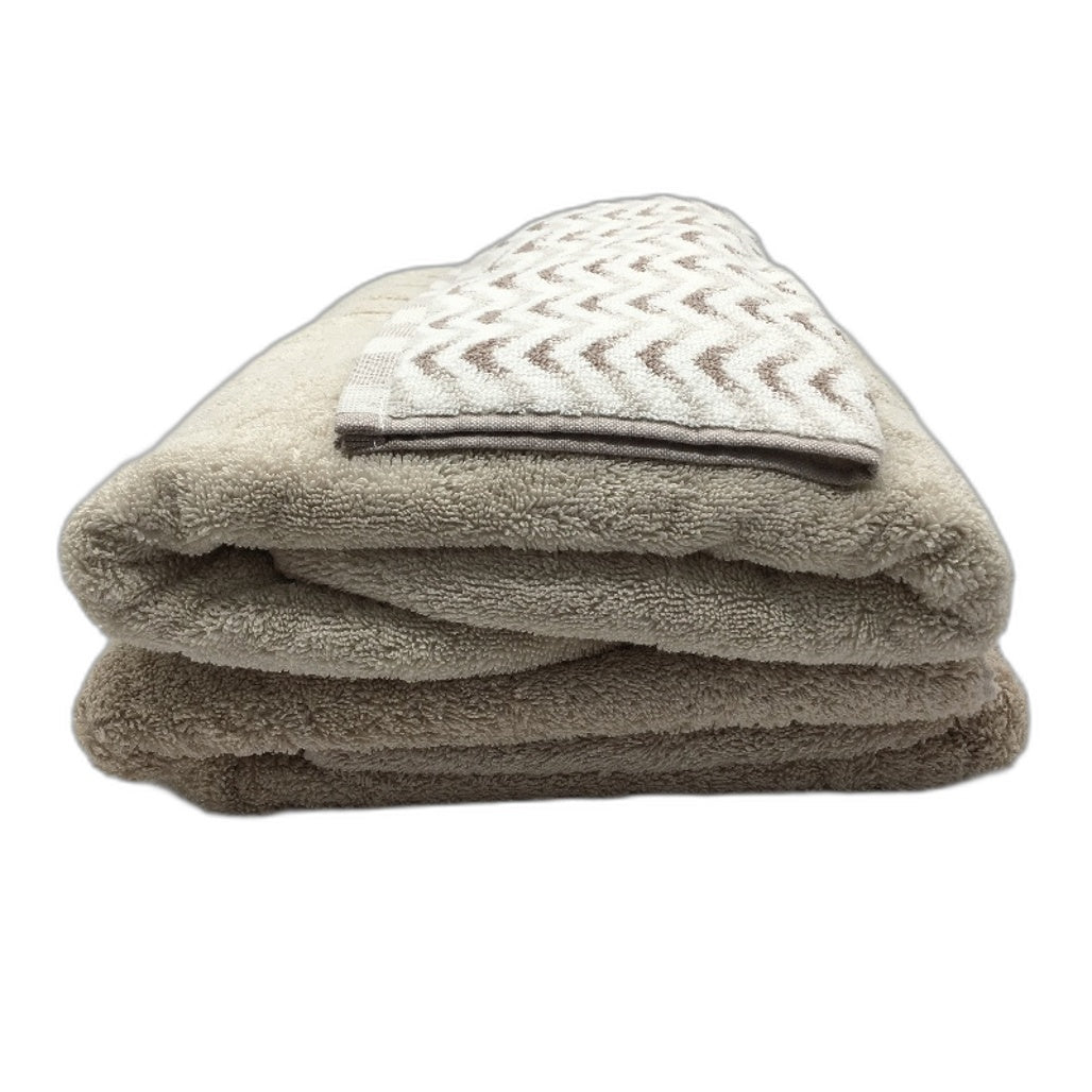 Kirkton House & Target 3pc Assorted Light Brown Bath Sheets and Face Washer NEW
