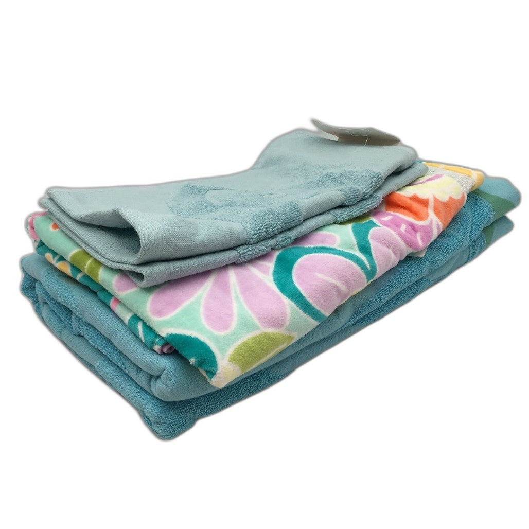 Sandy Cape & Target 4pc Assorted Blue Beach Towels and Face Washers NEW
