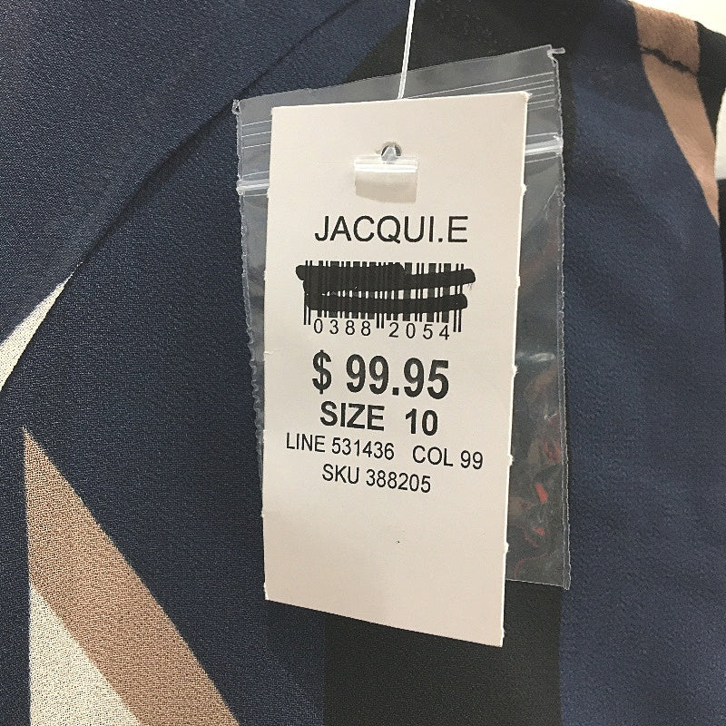 Jacqui E Sally Round Neck Blouse Ladies Size AUS 10 NEW