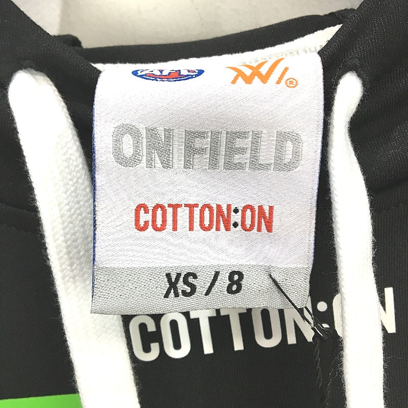 AFL Collingwood Magpies Thin Pullover Exercise Hoodie Ladies Size XS NEW