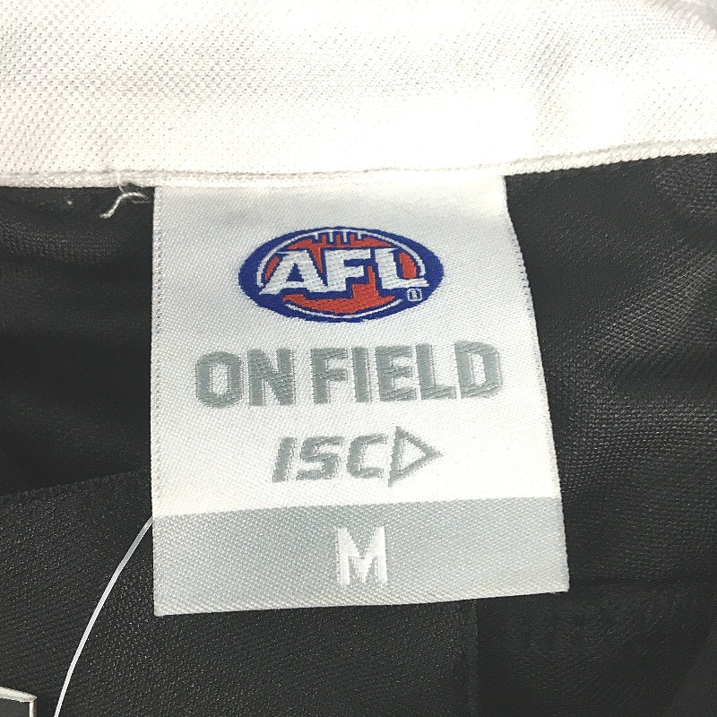 AFL Collingwood Magpies Performance Polo Shirt Mesh Mens Size Medium NEW