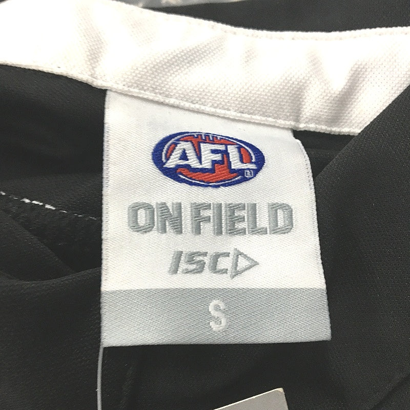 AFL Collingwood Magpies Performance Polo Shirt Mesh Mens Size Small NEW