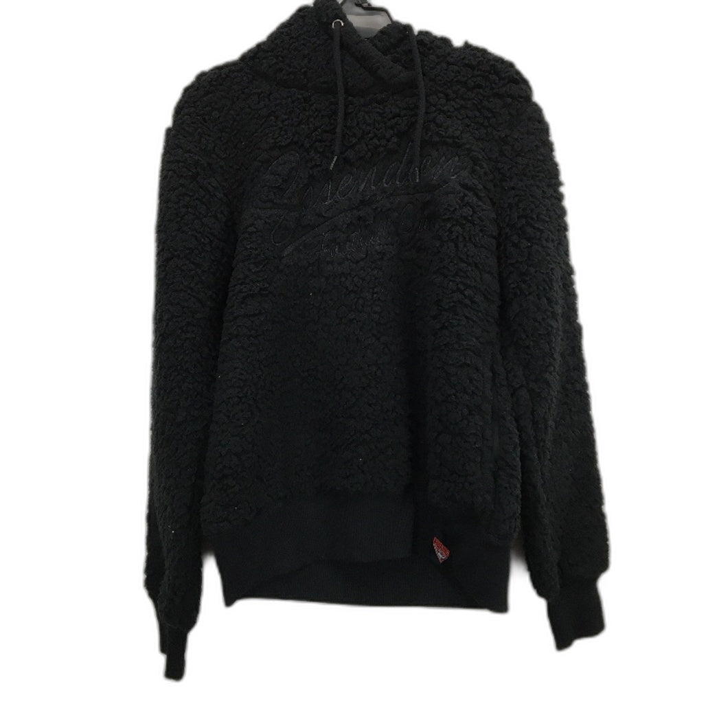 AFL Essendon Bombers Black Fluffy Hooded Pullover Jumper Youth Size 8 NEW