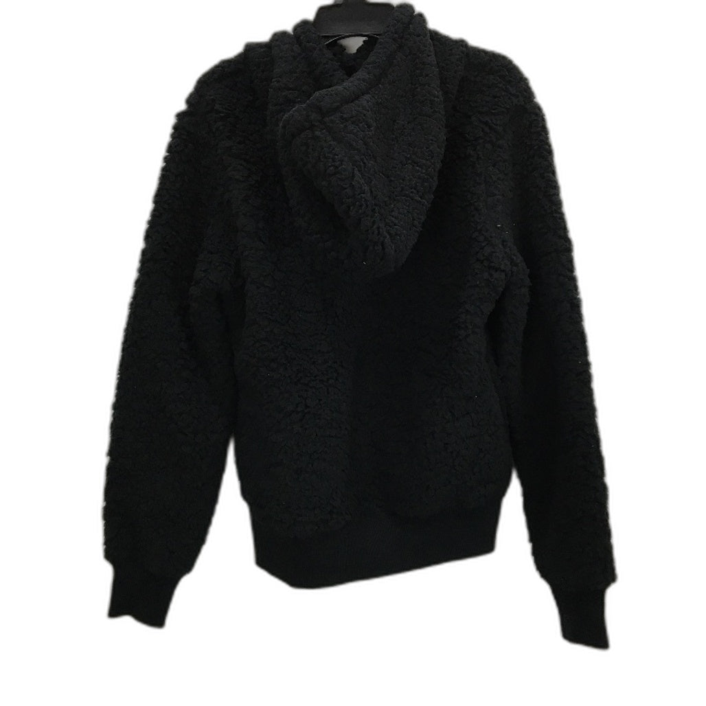 AFL Essendon Bombers Black Fluffy Hooded Pullover Jumper Youth Size 8 NEW