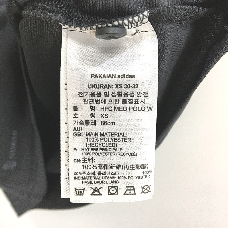 AFL Adidas Hawthorn Hawks Dark Grey Short Sleeve Polo Shirt Ladies Size XS NEW