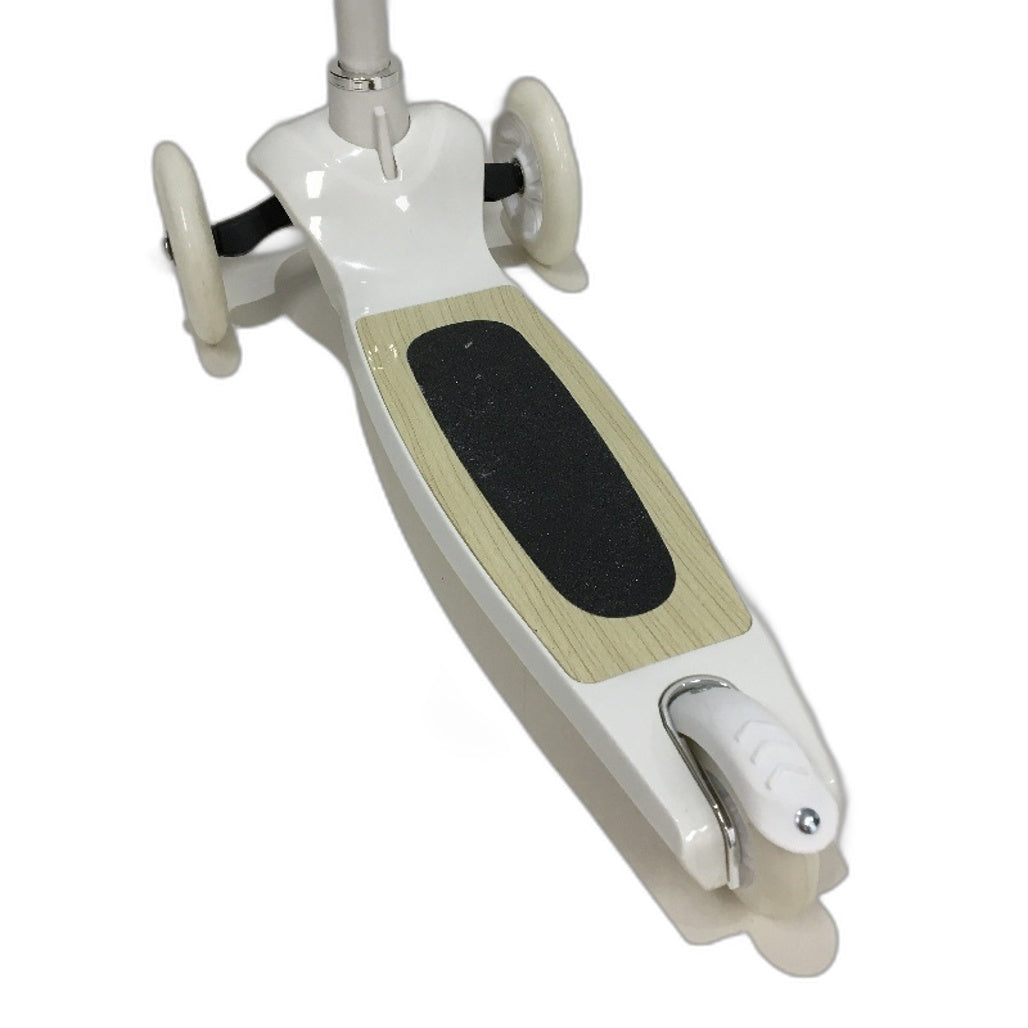 Multicoloured Three Wheel Tri Scooter With Detachable Basket For Kids