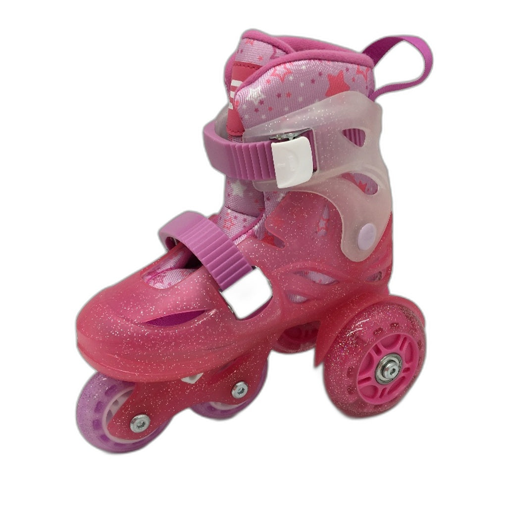 Pink & Purple Training Skates Roller Blades Adjustable Childrens Size XS NEW