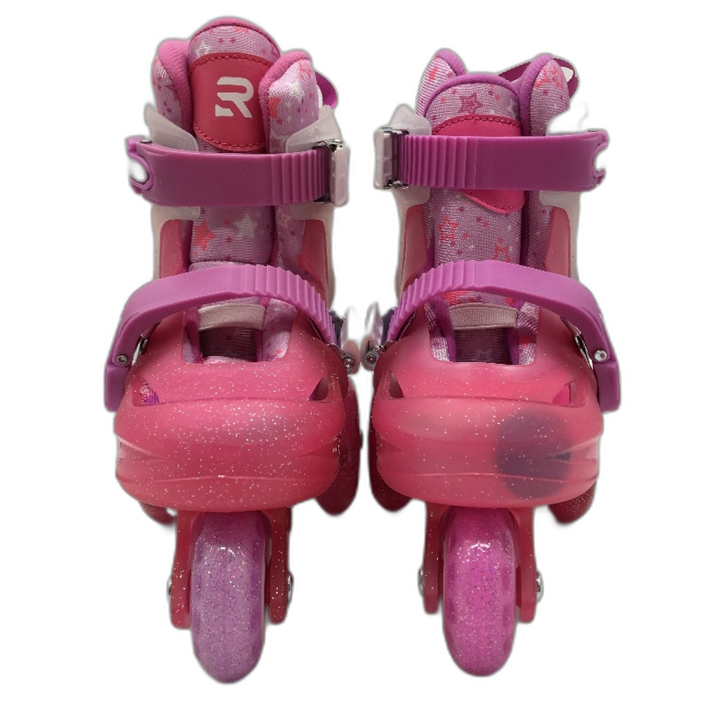 Pink & Purple Training Skates Roller Blades Adjustable Childrens Size XS NEW