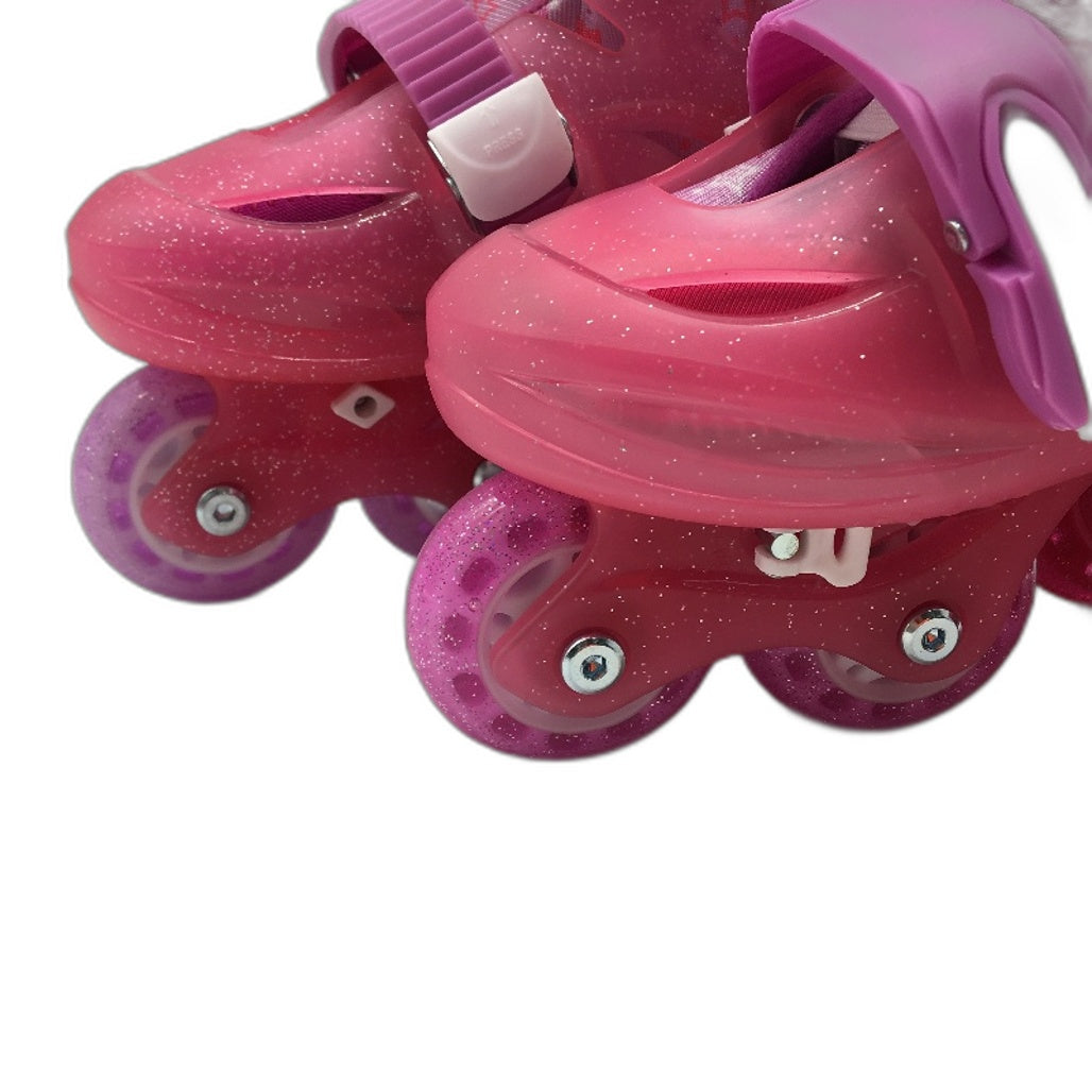 Pink & Purple Training Skates Roller Blades Adjustable Childrens Size XS NEW