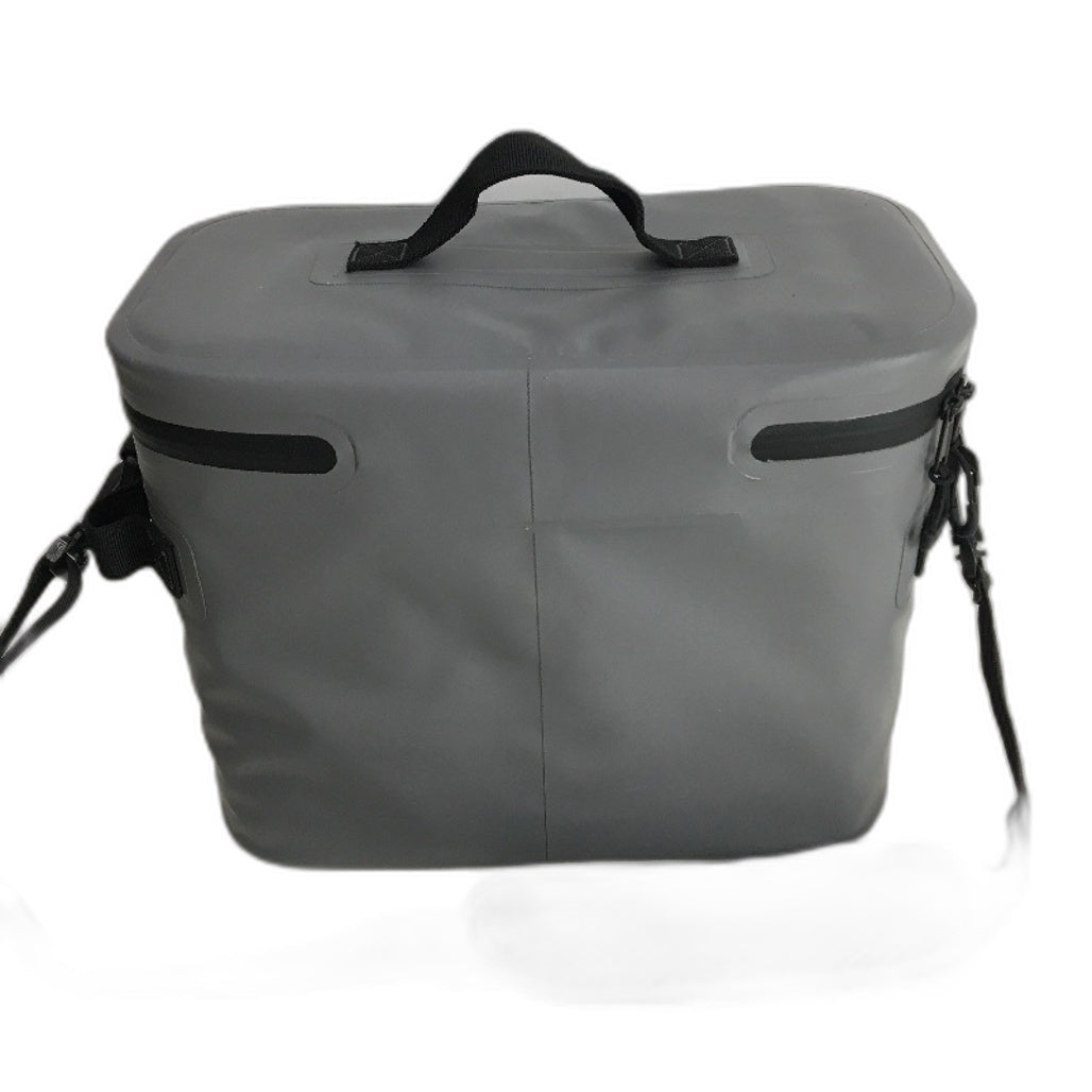 Grey insulated Can Cooler Bag With Handle & Shoulder Strap