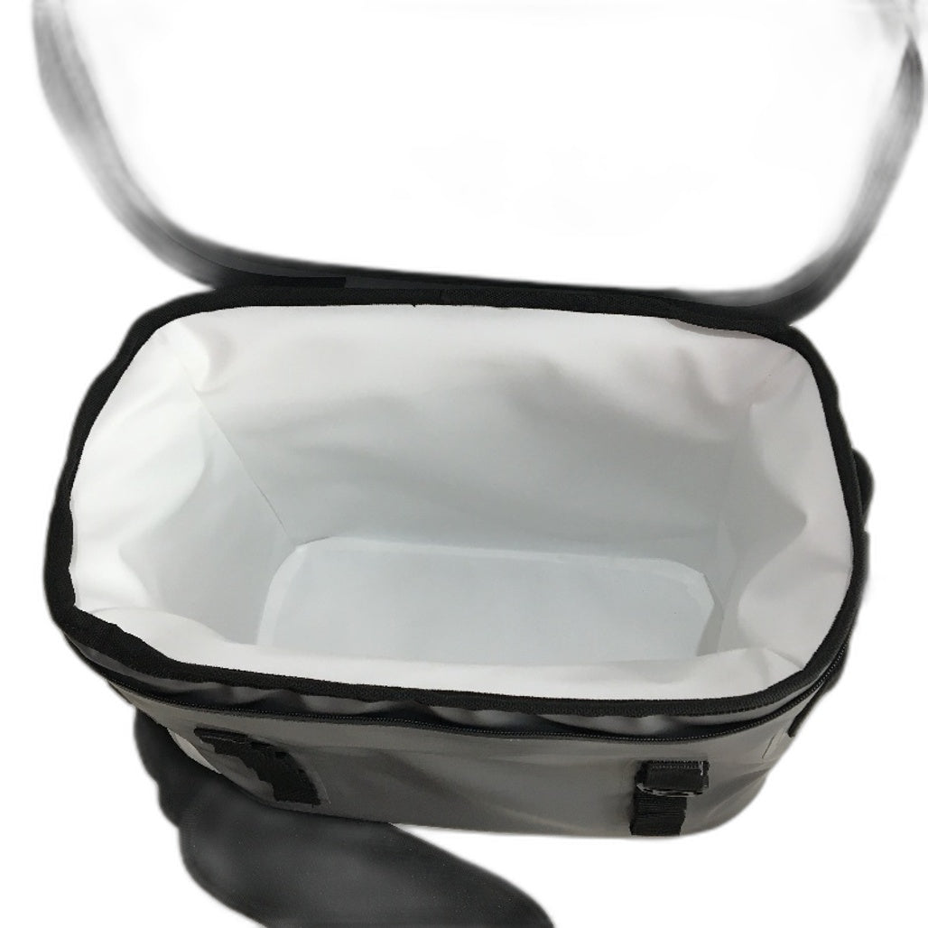 Grey insulated Can Cooler Bag With Handle & Shoulder Strap