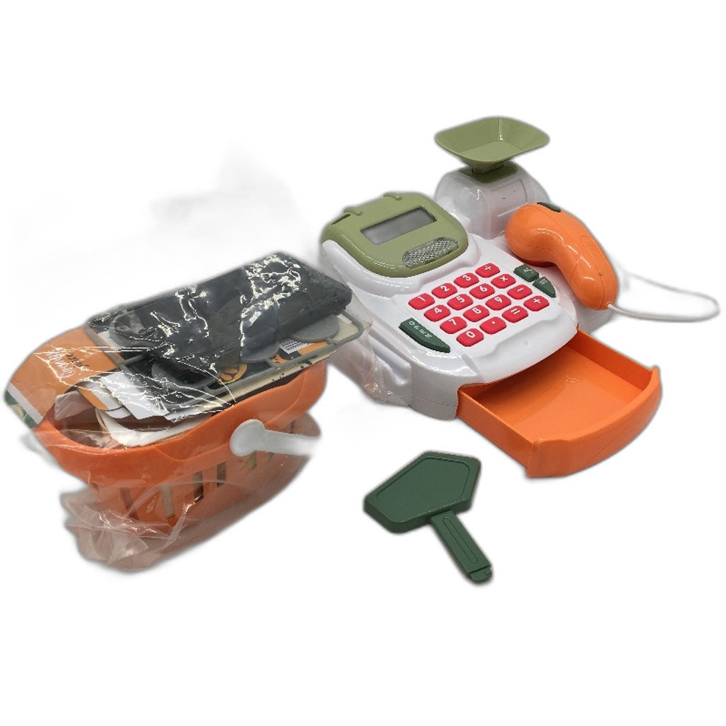 PanKome Pretend Play Home Supermarket Grocery Store Cash Register Toy 36 Pcs Set