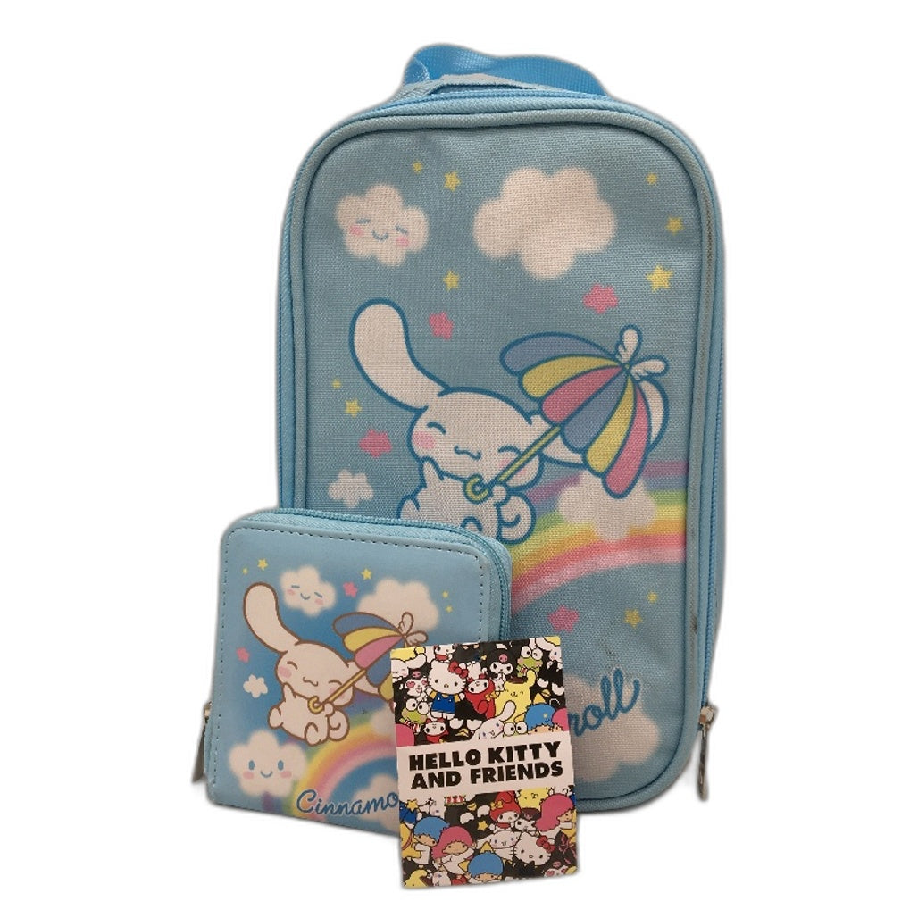 Jay Jays Hello Kitty And Friends Cinnamoroll 2 Pce Lunch Bag & Wallet Set NEW