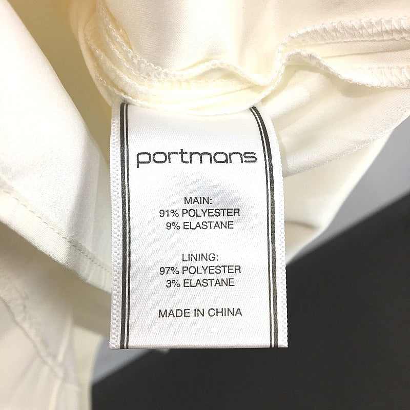 Portmans Vanilla White Jess Sleeveless Lined Blazer Dress Ladies Size 10 NEW