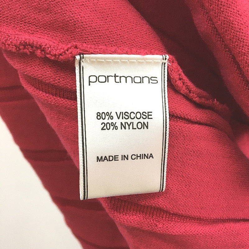 Portmans Wildberry Knit Style Stretch Short Sleeve Dress Ladies Size L