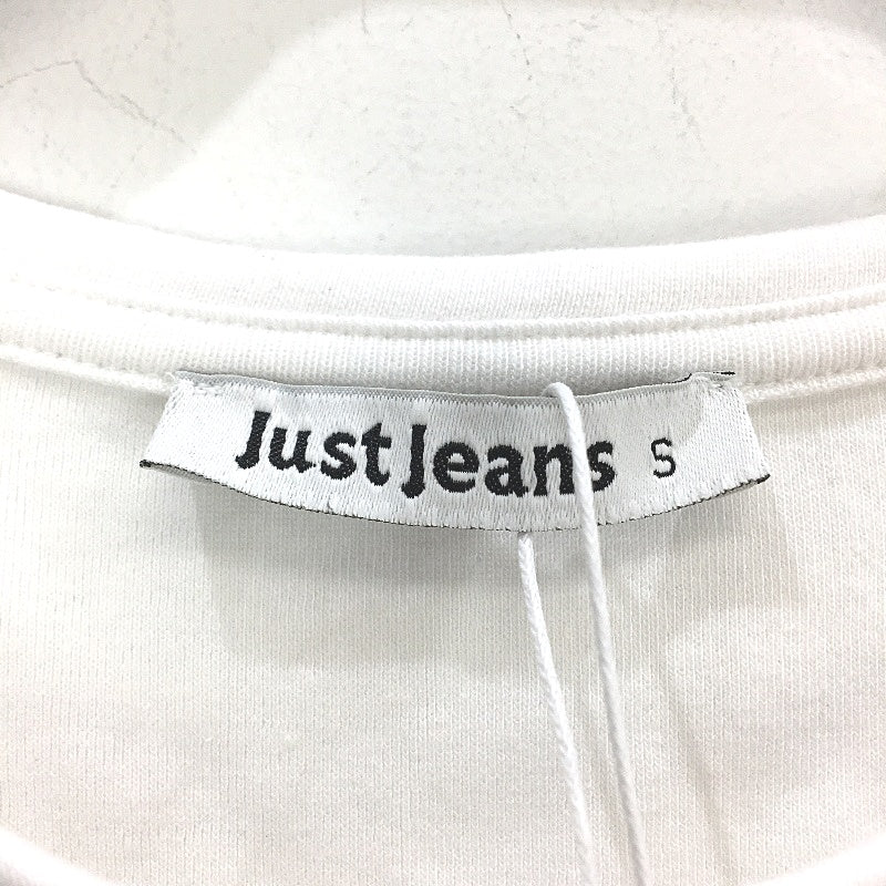 Just Jeans Simply White Faux Front Pocket Basic Cotton Tee Ladies Size S