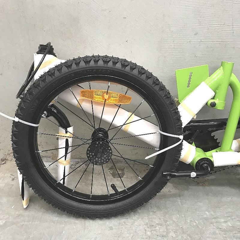 40cm Wheel Green & Black Moto X Bike Training Wheels KZ250 Motorcross NEW