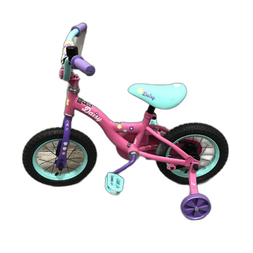 Daisy Bike 30cm Wheels Removeable Training Wheels Adjustable Seat Assembled NEW