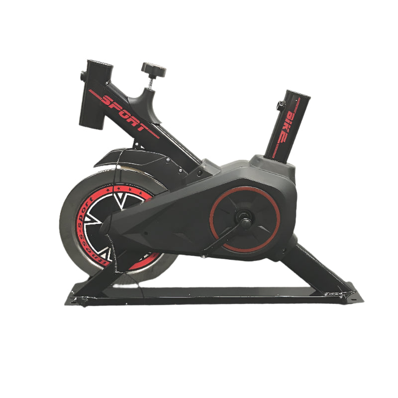 Exercise Bike Home Sport Fitness Adjustable Seat & Digital Watch Black & Red