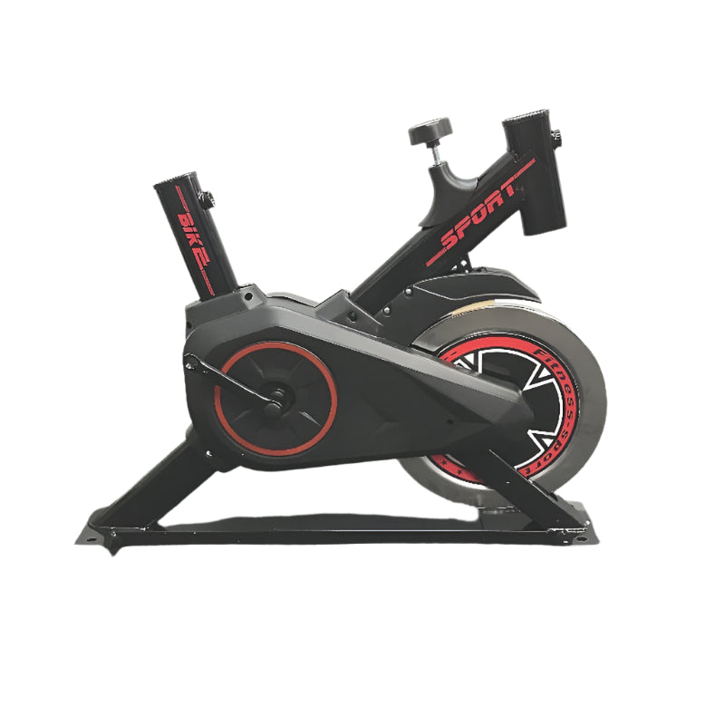 Exercise Bike Home Sport Fitness Adjustable Seat & Digital Watch Black & Red