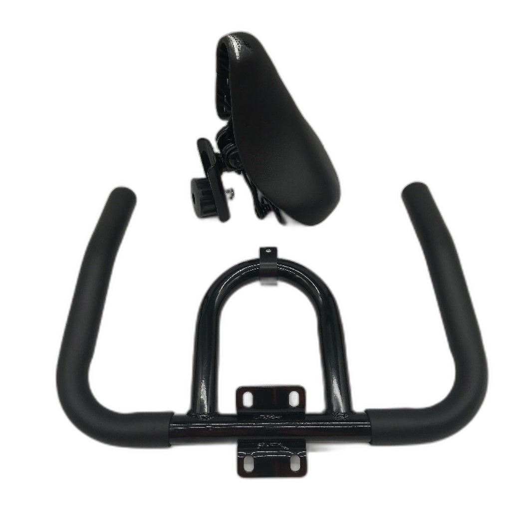 Exercise Bike Home Sport Fitness Adjustable Seat & Digital Watch Black & Red