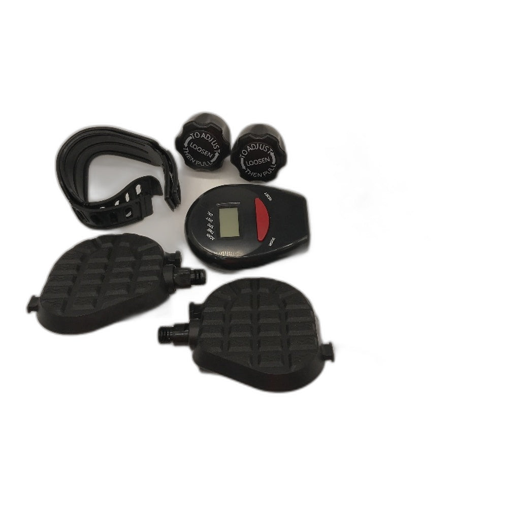 Exercise Bike Home Sport Fitness Adjustable Seat & Digital Watch Black & Red