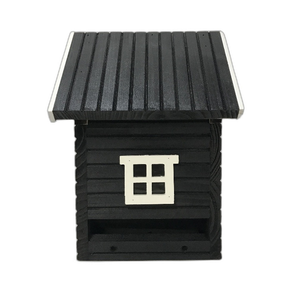 Wildlife Garden Black Multiholk Bird Nesting Box & Bird Feeder Table NEW