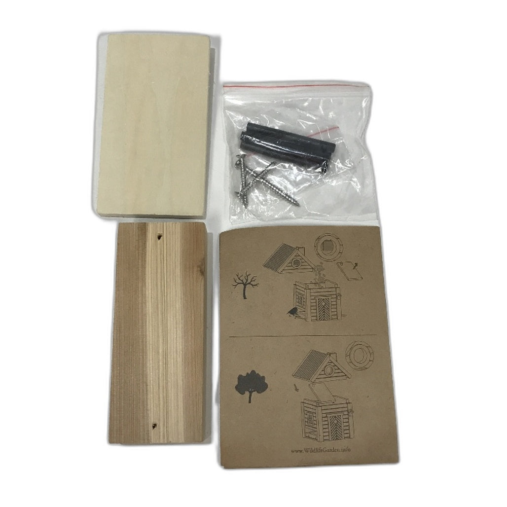 Wildlife Garden Black Multiholk Bird Nesting Box & Bird Feeder Table NEW