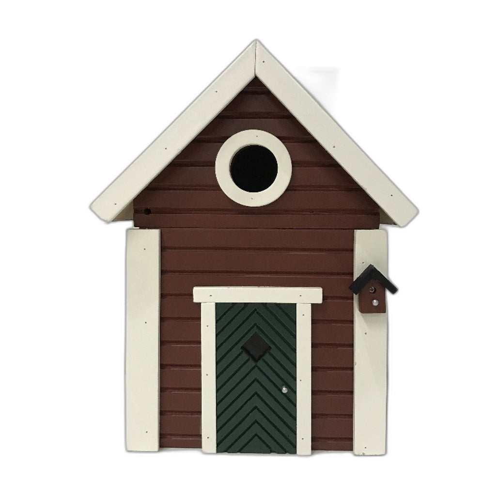 Wildlife Garden Red Multiholk Bird Nesting Box & Bird Feeder Table NEW