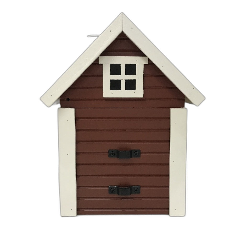 Wildlife Garden Red Multiholk Bird Nesting Box & Bird Feeder Table NEW