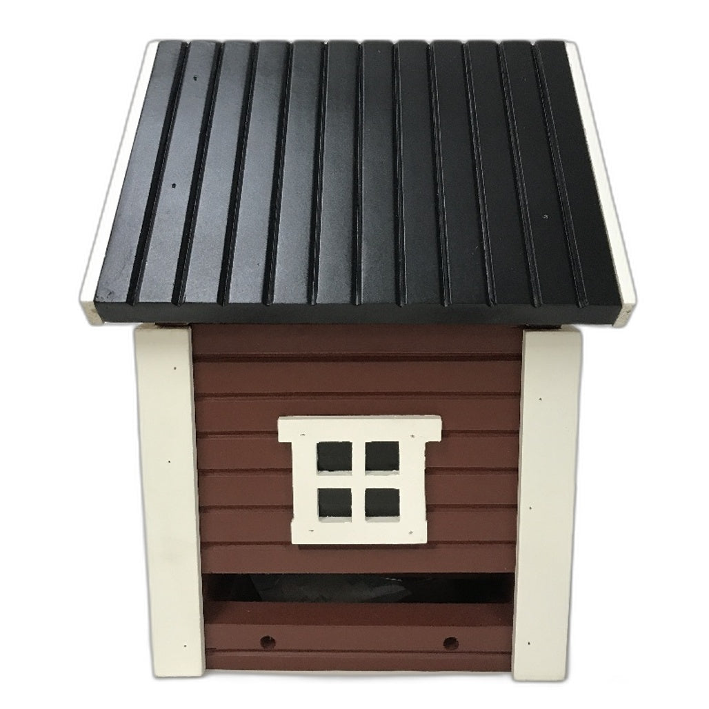 Wildlife Garden Red Multiholk Bird Nesting Box & Bird Feeder Table NEW