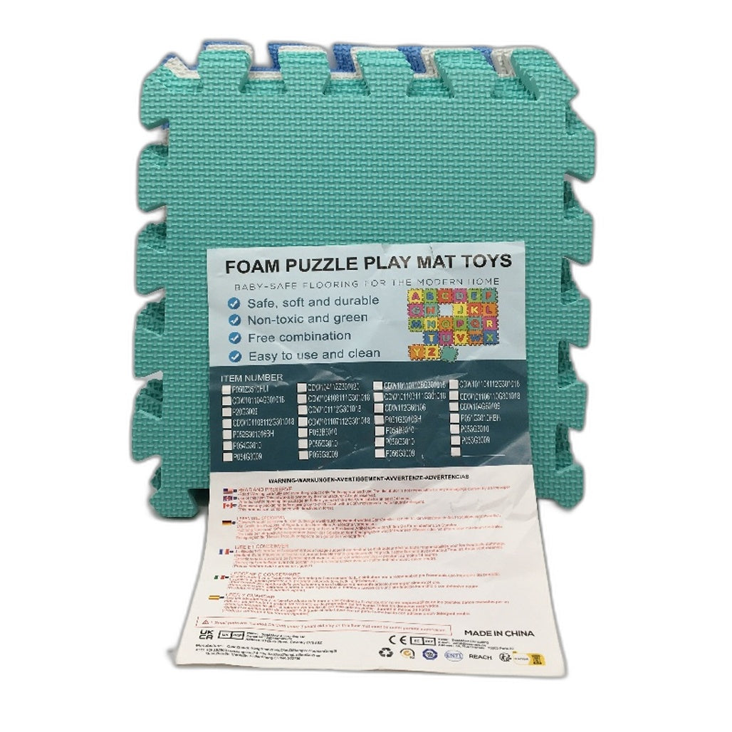 Soft Foam Interlocking Puzzle Kids Toddler Play Mats Floor Tiles 18 Pack NEW