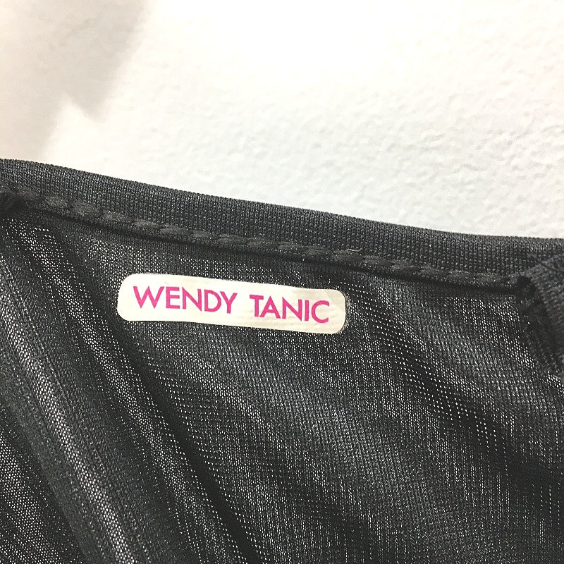 Wendy Tanic Black Bandeau Jumpsuit With Clear Invisible Straps Womens Size S