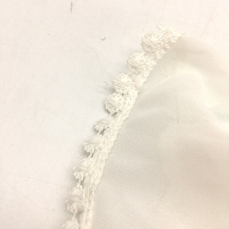 Wendy Tanic White V Neck Short Sleeve Chiffon Elastic Waistband Playsuit Womens Sz M