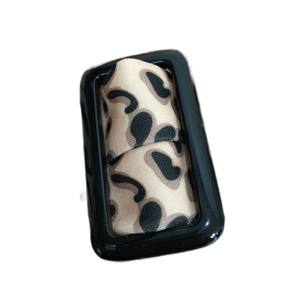 GELUOZUAN Single Button Leopard Long Sleeve Coat Dress With Belt Womens Size L