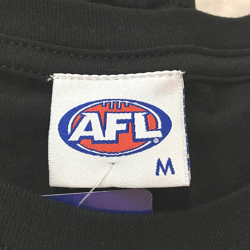 AFL Collingwood Magpies Black 'Believe' 2022 Finals T-Shirt Mens Size Medium NEW