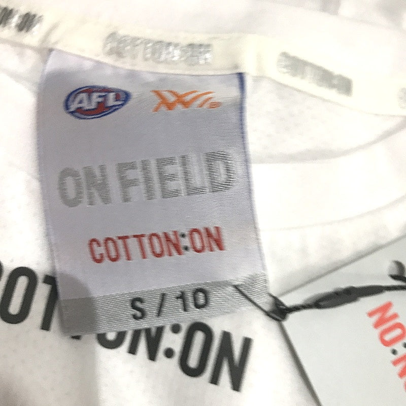 AFLW Collingwood Magpies 2020 Run-Out Tee White T-Shirt Ladies Size Small NEW