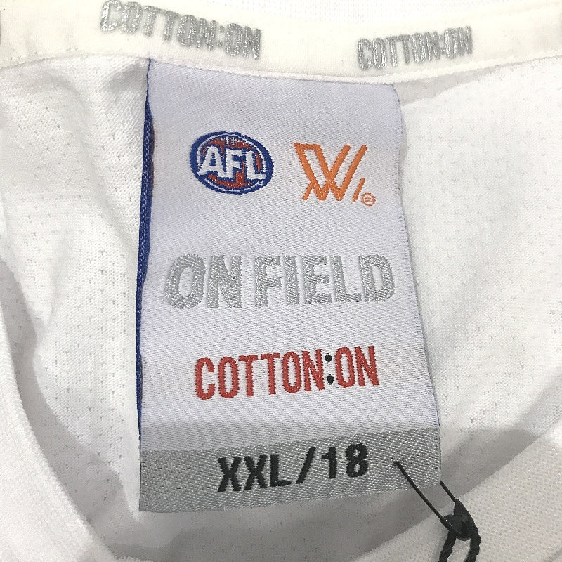 AFLW Collingwood Magpies 2020 Run-Out Tee White T-Shirt Ladies Size 2XL NEW